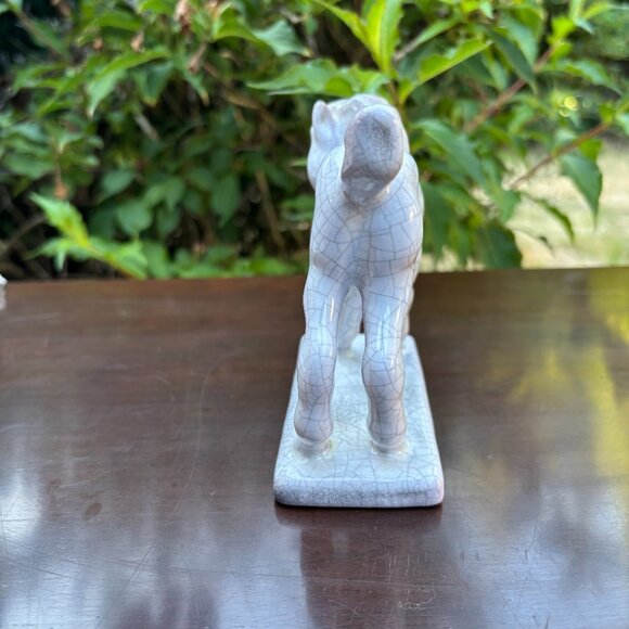 Vintage Horse Figurine West German Crackle Glaze Foal by Karlsruher Majolika - Picture 3 of 15
